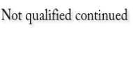 Not qualified continued